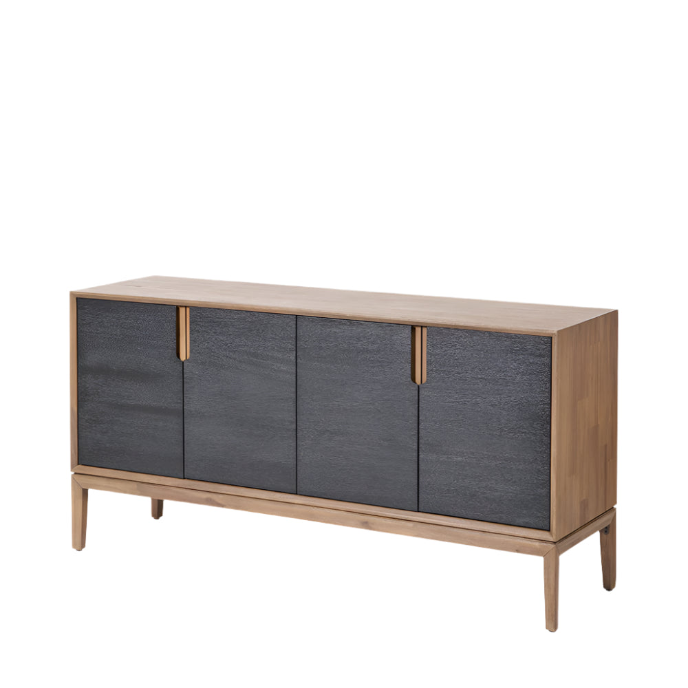 Gio Black & Natural Acacia Wood Sideboard